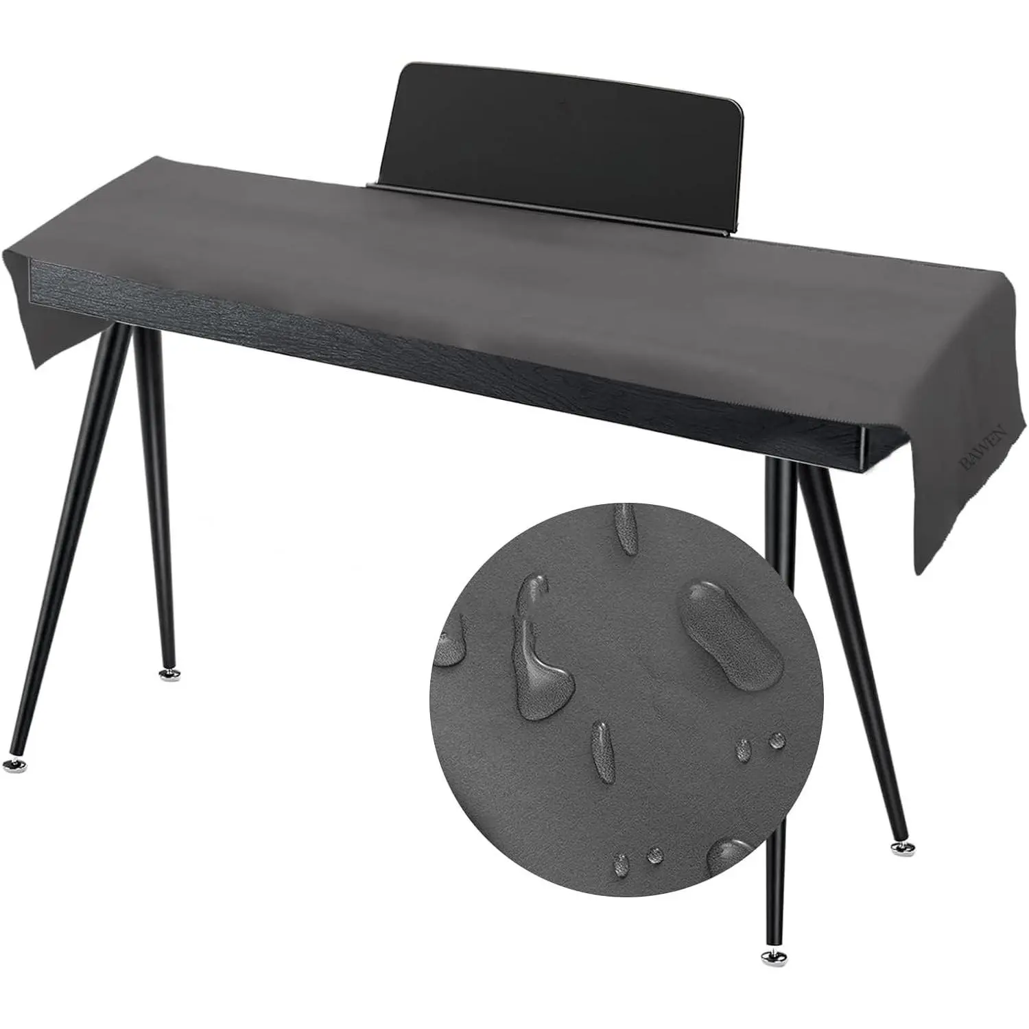 Keyboard Piano Cover, Digital Piano Dust Cover, Light Luxury Soft and  Surface,  Surface, Thickening  Organ Covering Keyboard Update Encasement (Gray, 67" x 11.8")