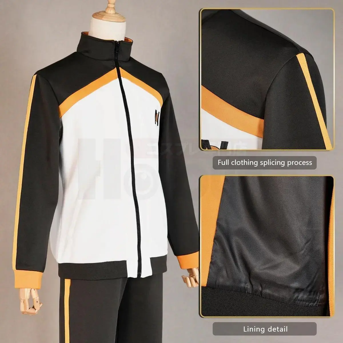 2026 Different World From Zero Anime Natsuki Subaru Cosplay Costume Embroidery Full Zip Tracksuit Elastic Pants