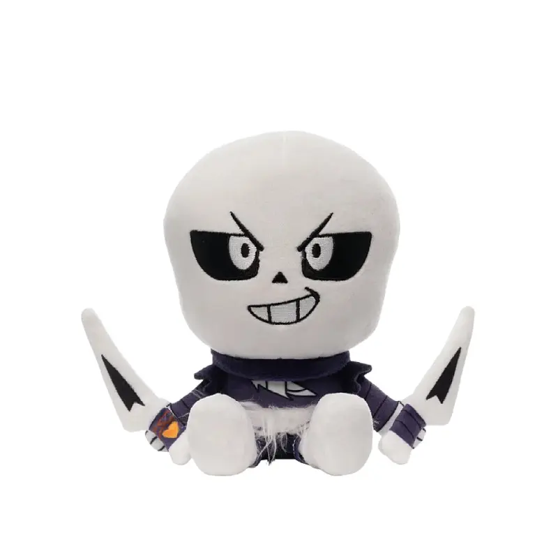 22CM New Undertale Cross Sans Plush Toys Soft Cosplay Cartoon Anime Figure Plushie Peripheral Pillow Doll Fans Kid Birthday Gift