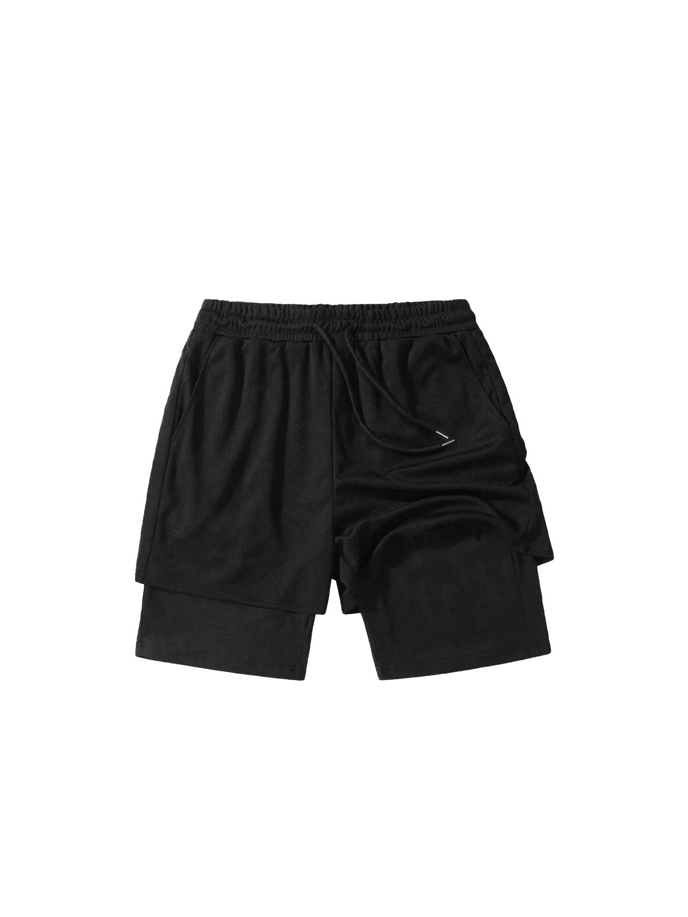 Men's Flag Print Hooded Tank Top & 2 in 1 Shorts Set, Regular Fit Two-piece Set, Casual Summer Clothes for Outdoor