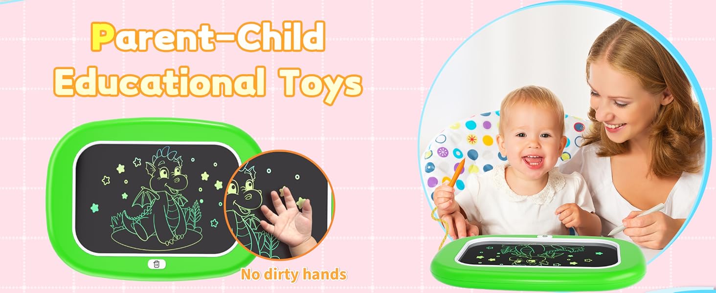 LCD Writing Tablet for Kids 1 2 3 4 5 Year Old Toddler Drawing Pad Doodle Board Toy Gift for Boys Girls Birthday Christmas Blue