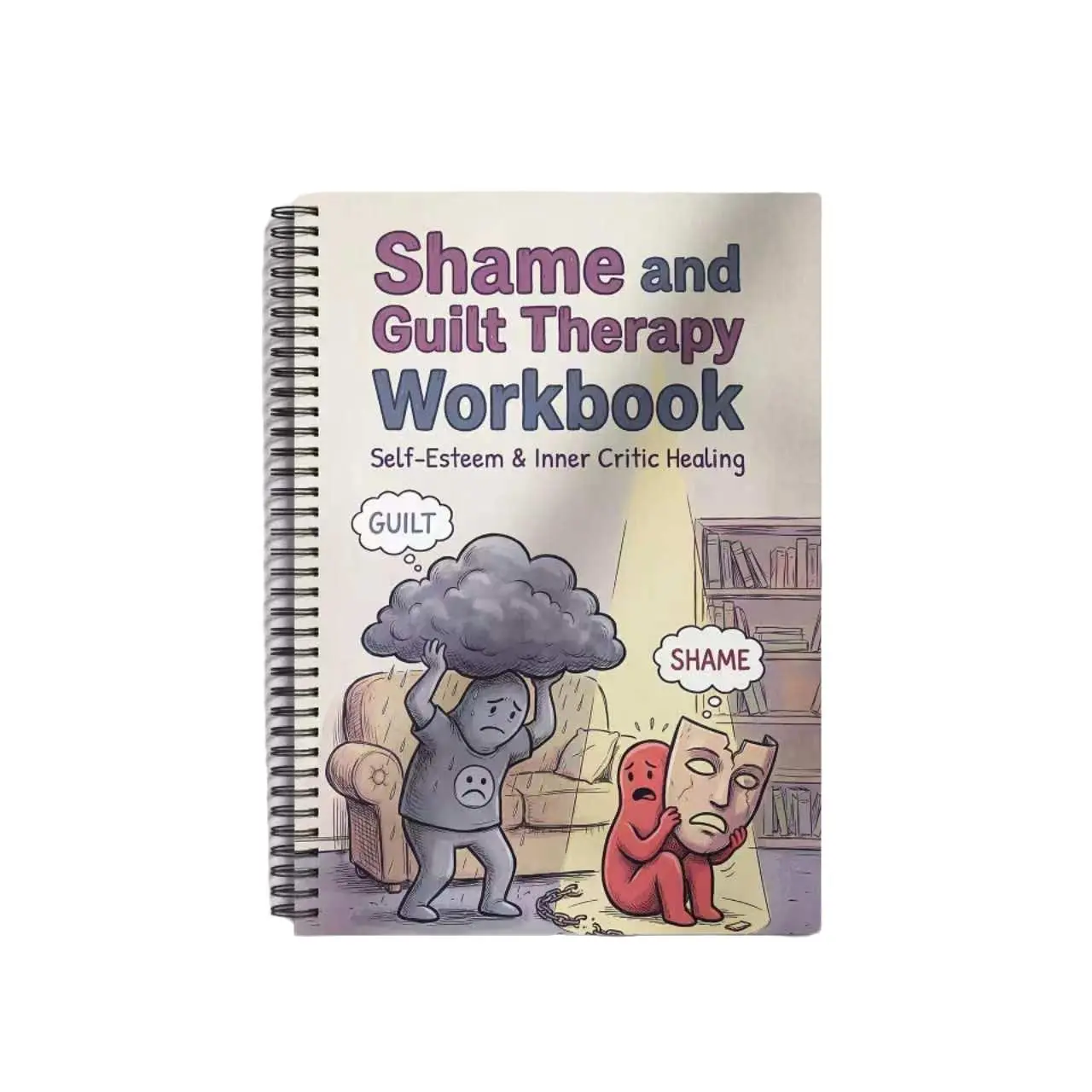 Cross-Border New Arrival, Shame and Guilt Psychological Healing Workbook, Self-Esteem Boosting, Inner Critic Therapy, Mental Health Practice Book