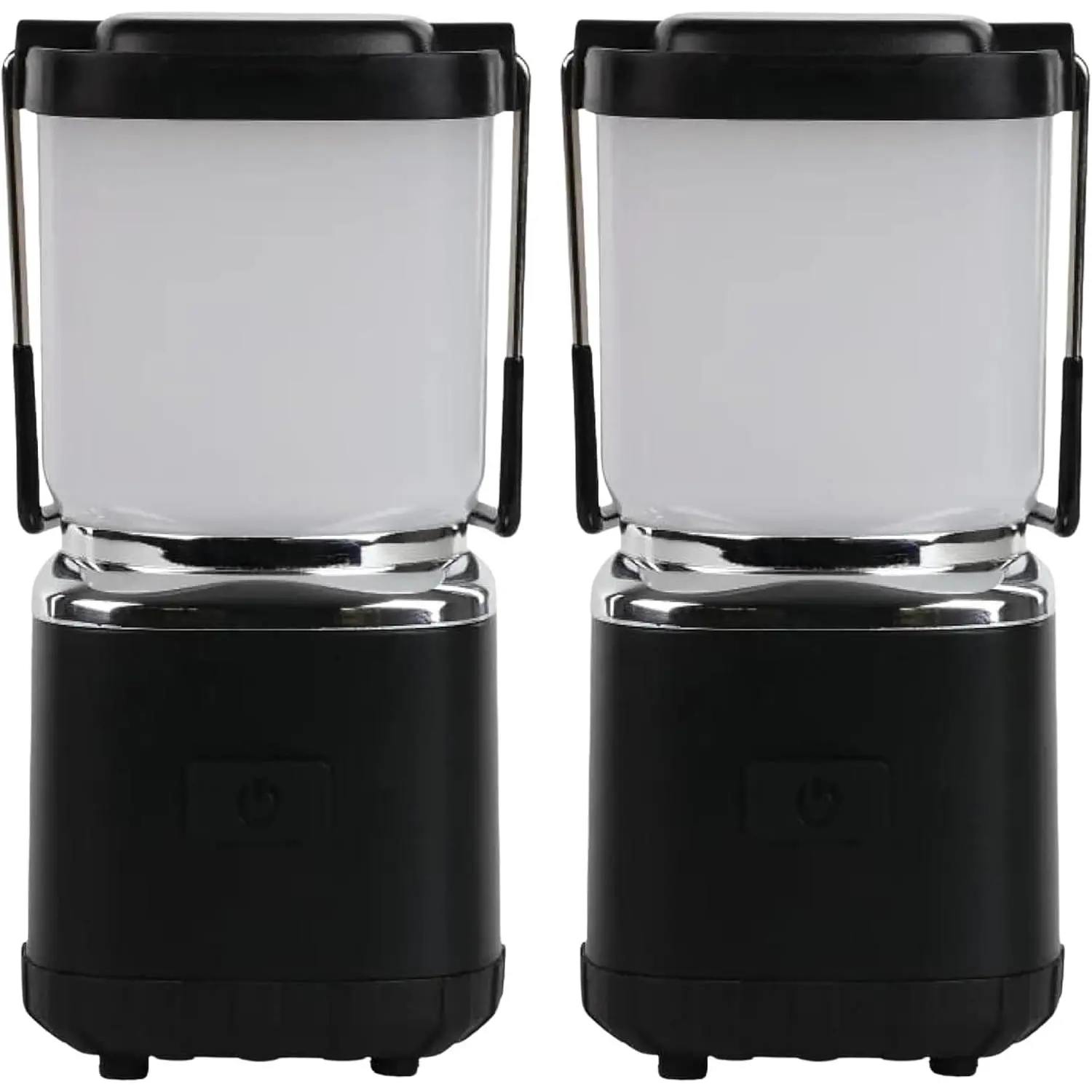 LP189 Mini Lantern - USB-C Rechargeable Camping Light - with 4 Color Modes - Dimmable LED Portable Lantern for Hiking &  - Handy Compact Design (Black, 2-Pack)