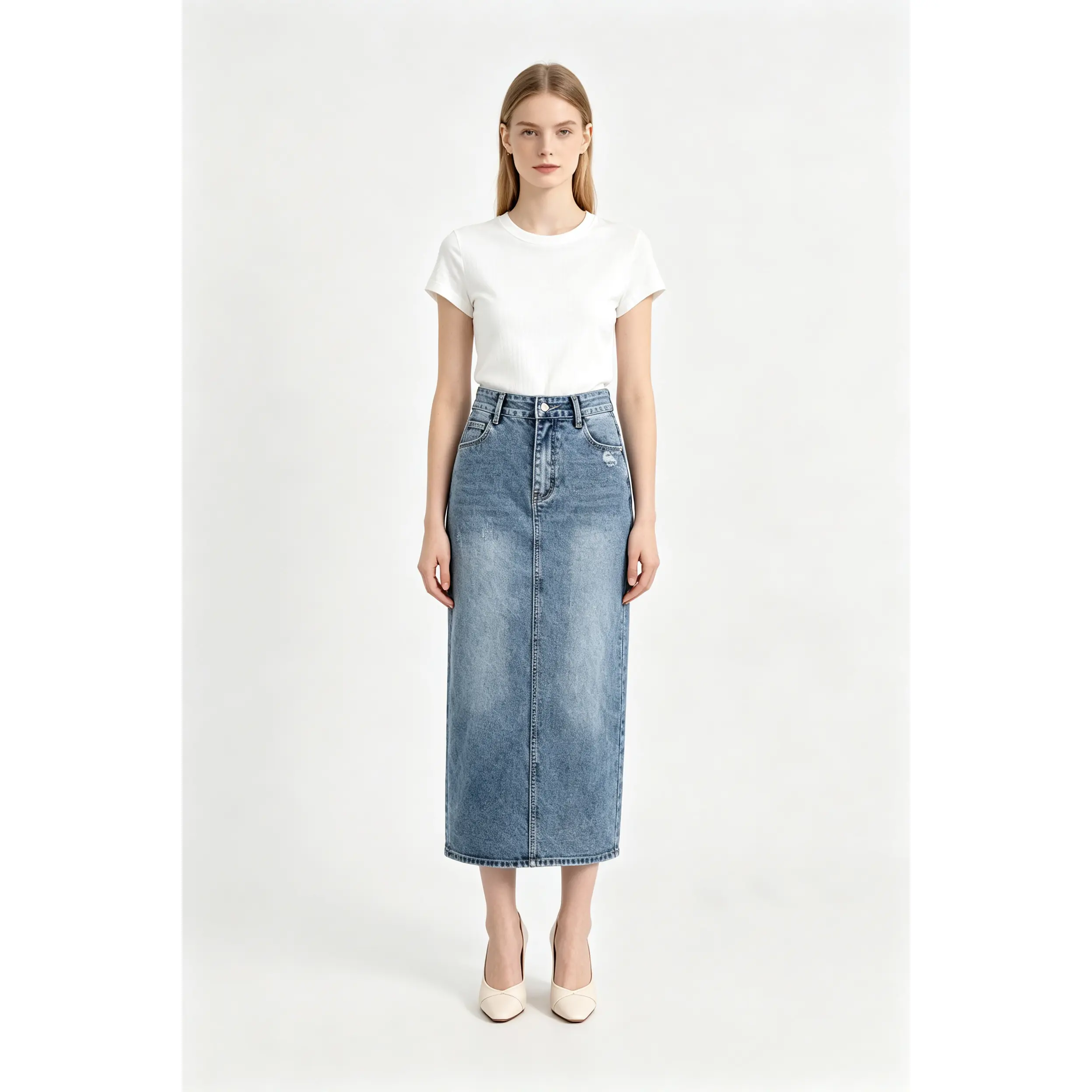 Women's High Waist Orange Liner Ripped Raw Hem Bermuda Denim Shorts, Light Wash Distressed Frayed Knee Length Stretch Jean Shorts with 5 Pockets, Y2K Streetwear Summer Denim Shorts for Daily Shopping Beach Vacation Weekend Street Outfits