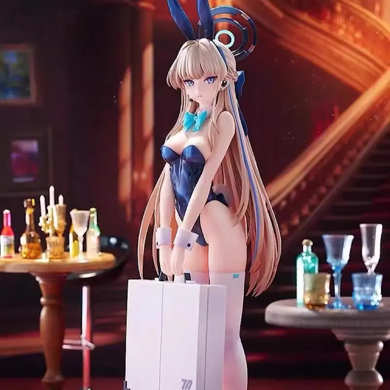 Blue Archive Hikari Masaoka Bunny Girl Figure 22cm, Desktop PC Case Decor, Anime Busty Doll Gift, Secondary Dimension Collectible