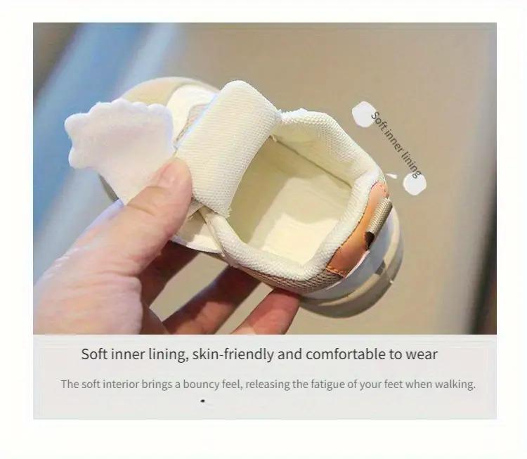 NewNewBaby First Walkers Non-Slip Shoes |             Soft Sole Toddler Sneakers for Boys & Girls,Cute Cartoon Beige/Pastel Shoes - Breathable, Cushioned, - Lightweight Toddler Trainers for Little Walkers