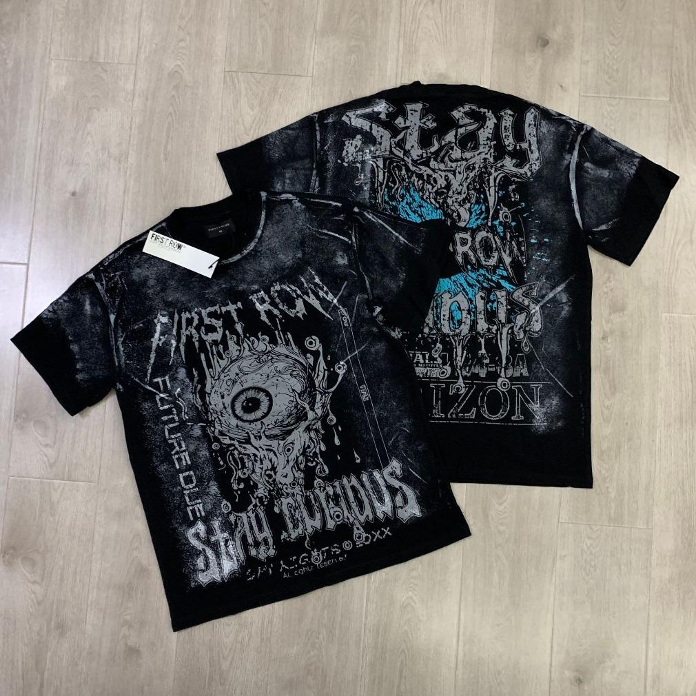 First Row Streetwear Vintage Washed Diamond Rhinestone Cropped Tee Y2K Retro Hip Hop Bling Shiny Graphic Oversized Loose Fit Crew Neck Short Sleeve Pure Cotton Viral Trendy Casual Daily Couple Matching Summer Streetwear Must Have Top For Men Unisex