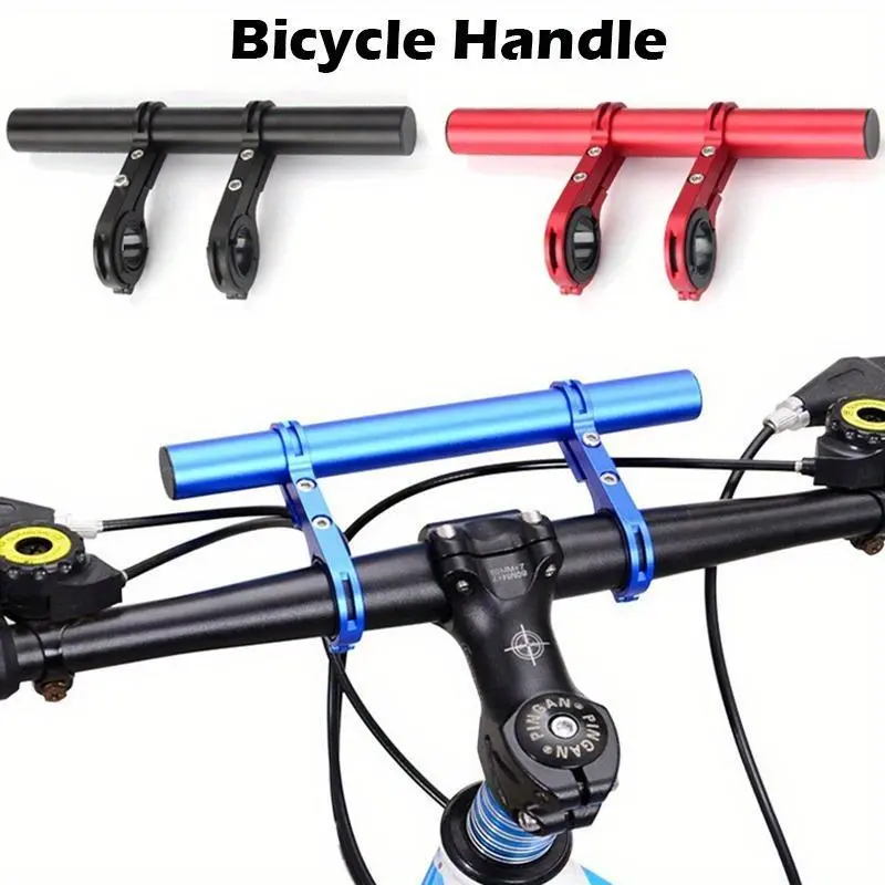 Bike Handlebar Extension Shelf Single/Double Bicycle Bracket Aluminum Alloy Multifunction Expansion Bracket Bike Accessories Cycling Handlebars