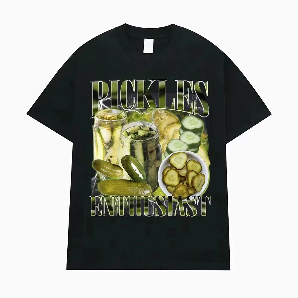 Vintage Pickle Enthusiast Funny Meme T Shirts Women Fashion Casual 90s Graphic T-shirt Tees Women T Shirt Aesthetic Clothesgood graphic tees