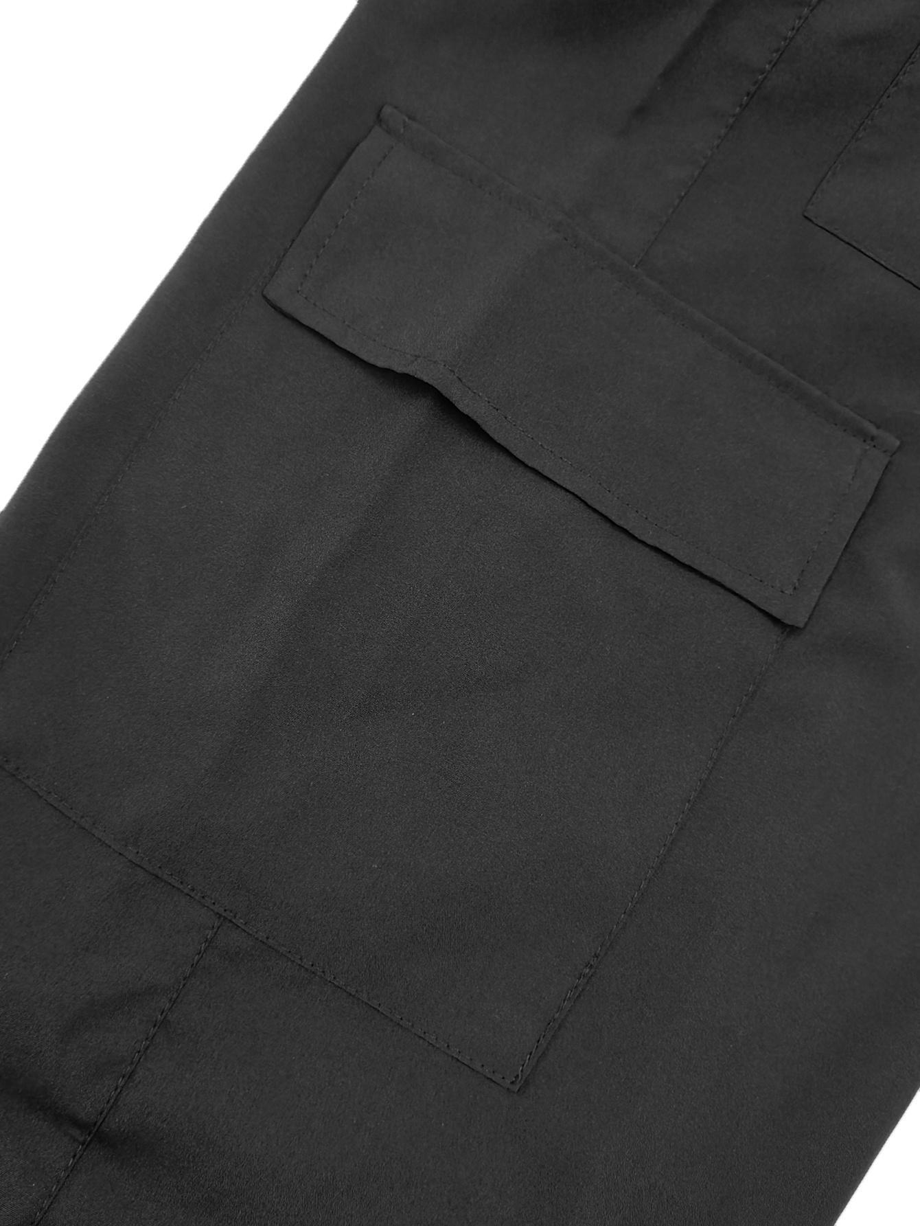 Men's Cargo Pants, Men's Casual Cargo Trousers, Men's Lightweight Breathable Pants, Men's Elastic Waist Cargo Pants, Men's Streetwear Cargo Pants