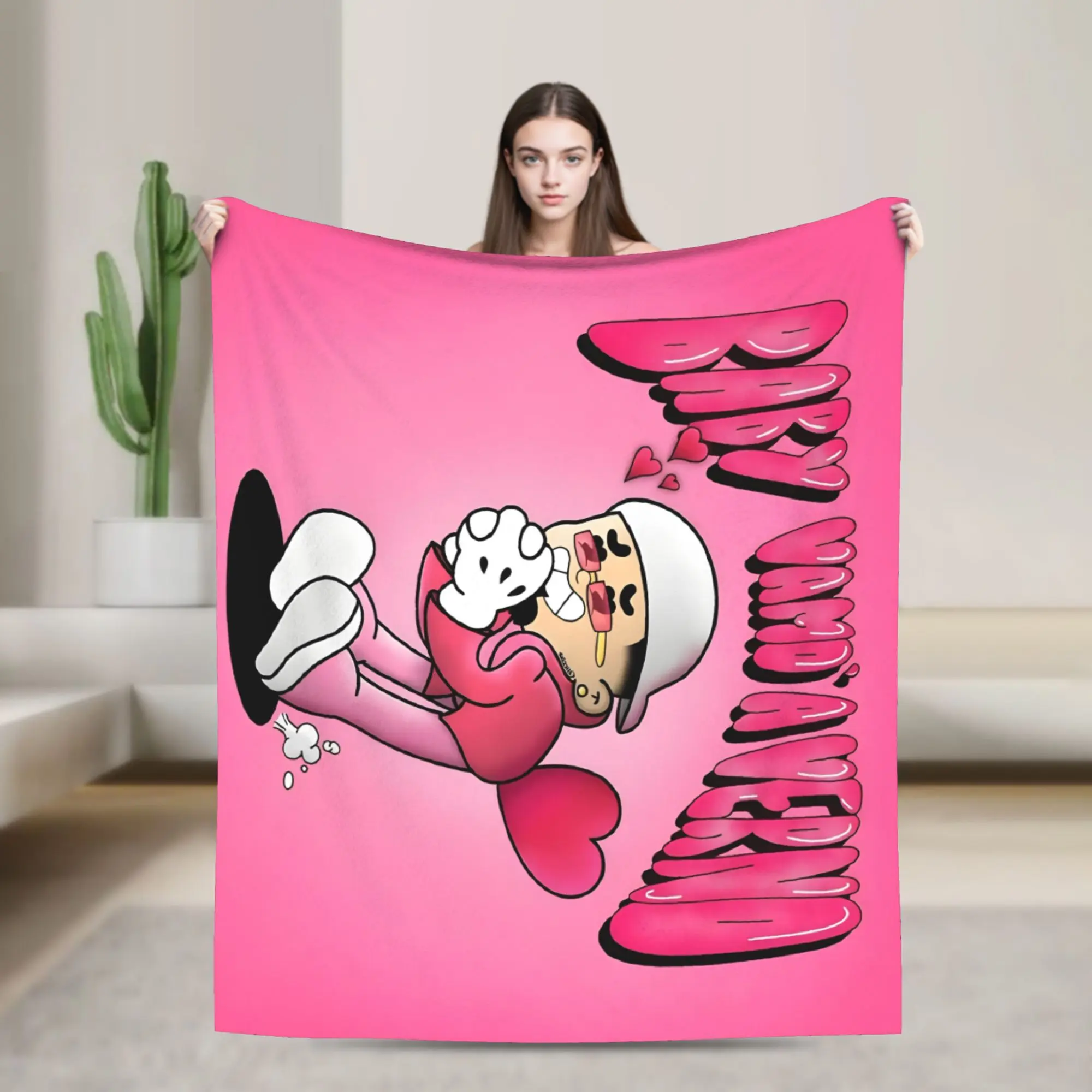 An OMAR COURTZ heart-shaped blanket, a lightweight leg blanket, a must-have item for dormitories, portable, made of flannel