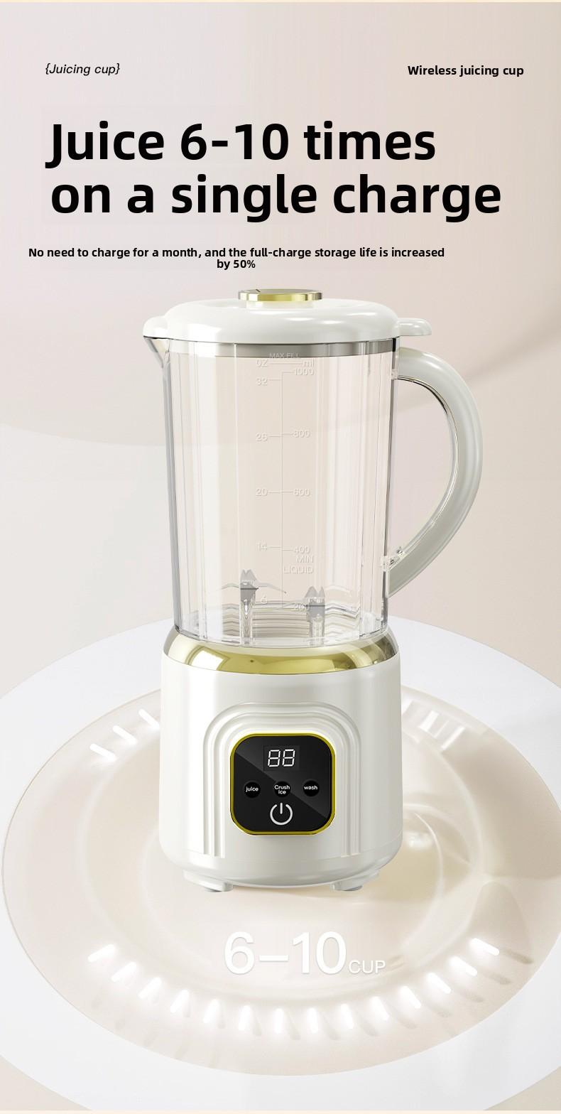 New dual-blade juicer, wireless electric large-capacity juice maker, portable blender for fresh juice