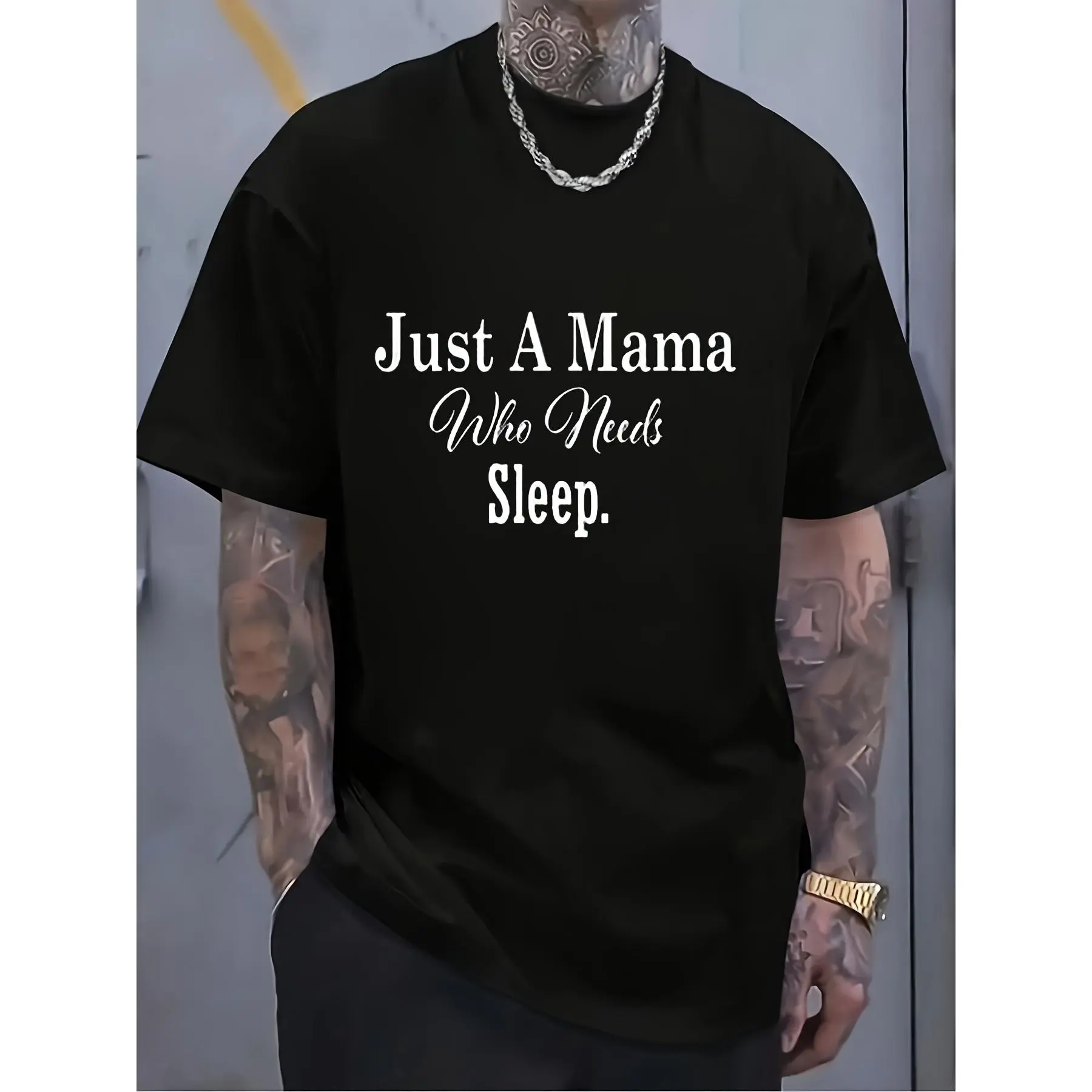 Funny Sleep Deprived T-Shirt Insomnia I Need Sleep Shirt Gift T-Shirt Retro Casual Crew Neck Printed T-Shirt, Plus Size