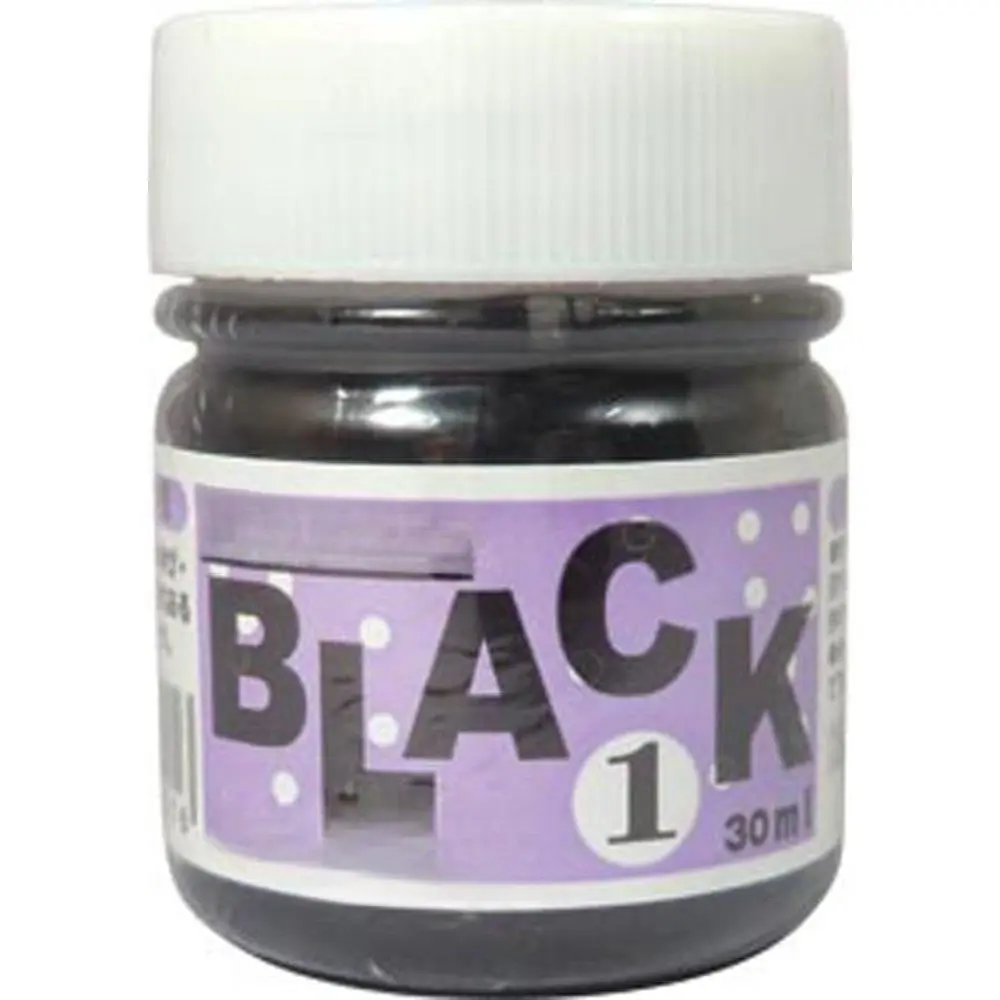 Manga Ink, Black 1,  Black Ink for dip pen & brush, Semi-gloss finish, 30ml/bottle, 1 Bottle (341-0001)