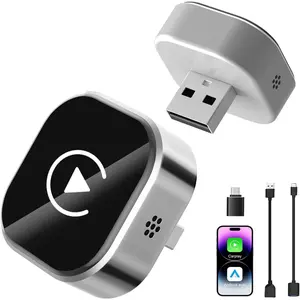 &  Adapter: 2026 Upgraded Mini Plug & Play  Dongle - Convert Wired to  -   Connection, No Delay for for iOS 10+ & Android 11+, 2017+