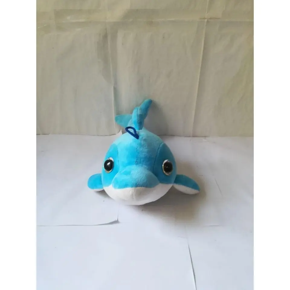 about 30cm lovely blue dolphin plush toy soft doll baby toy, birthday gift b2798