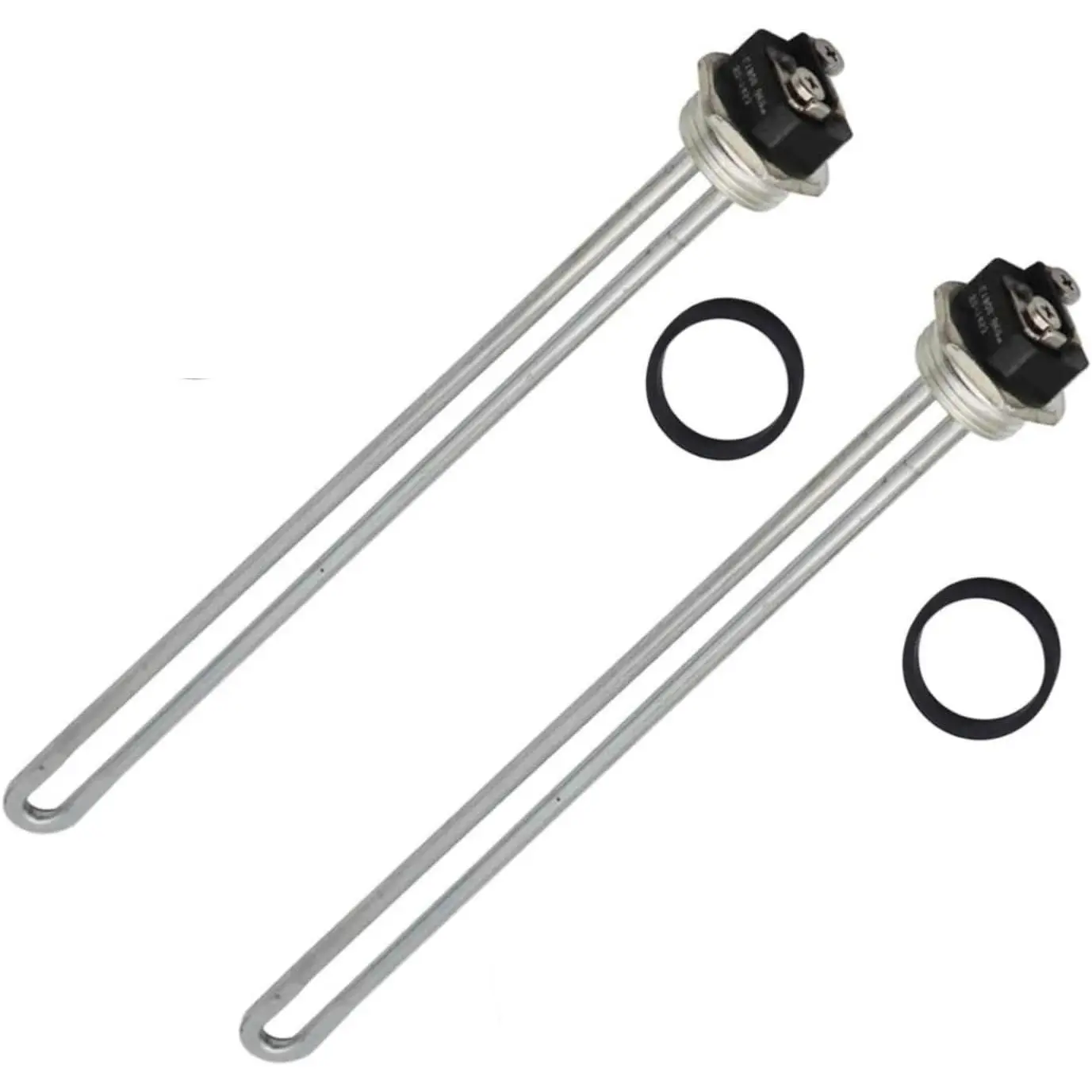 Water Heater Element, 4500W 240V, 2 Pack Screw-in Type, High Watt Density, Chrome Coated Copper, Fits Most Models of Dual Element Electrical Water Heaters