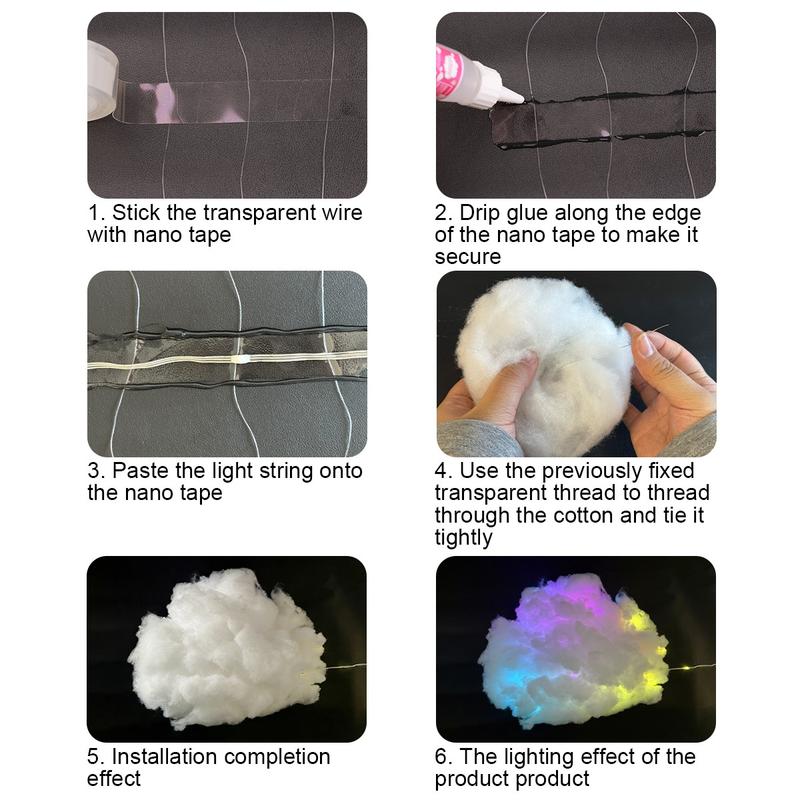 DIY thundercloud lights, colorful cloud lights, USB-powered decorative lights – create your own personalized atmosphere, Clouds Light