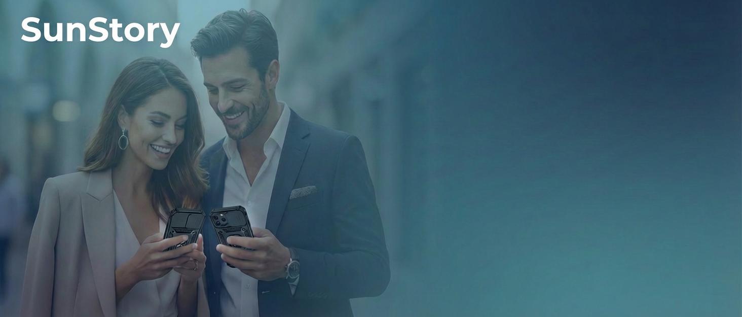 SunStory Compatible with iPhone 15 Case with HD Screen Protector & Slide Camera Cover & Rotated Ring Kickstand, [Military-Grade] Phone Case for iPhone 15,Red