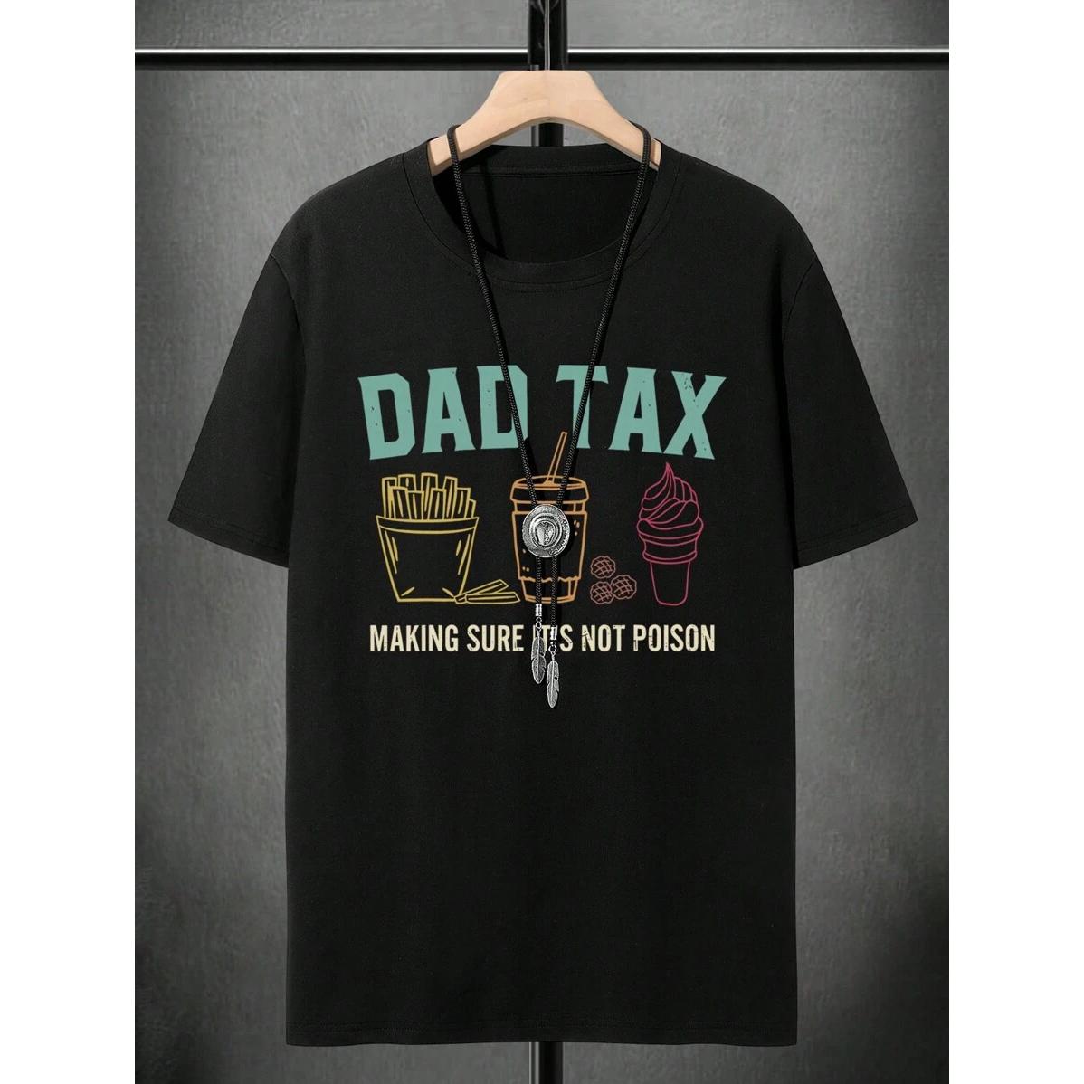 Manfinity Homme Plus Size Men Slogan Graphic Print Round Neck Short Sleeve Vacation Casual T-Shirt