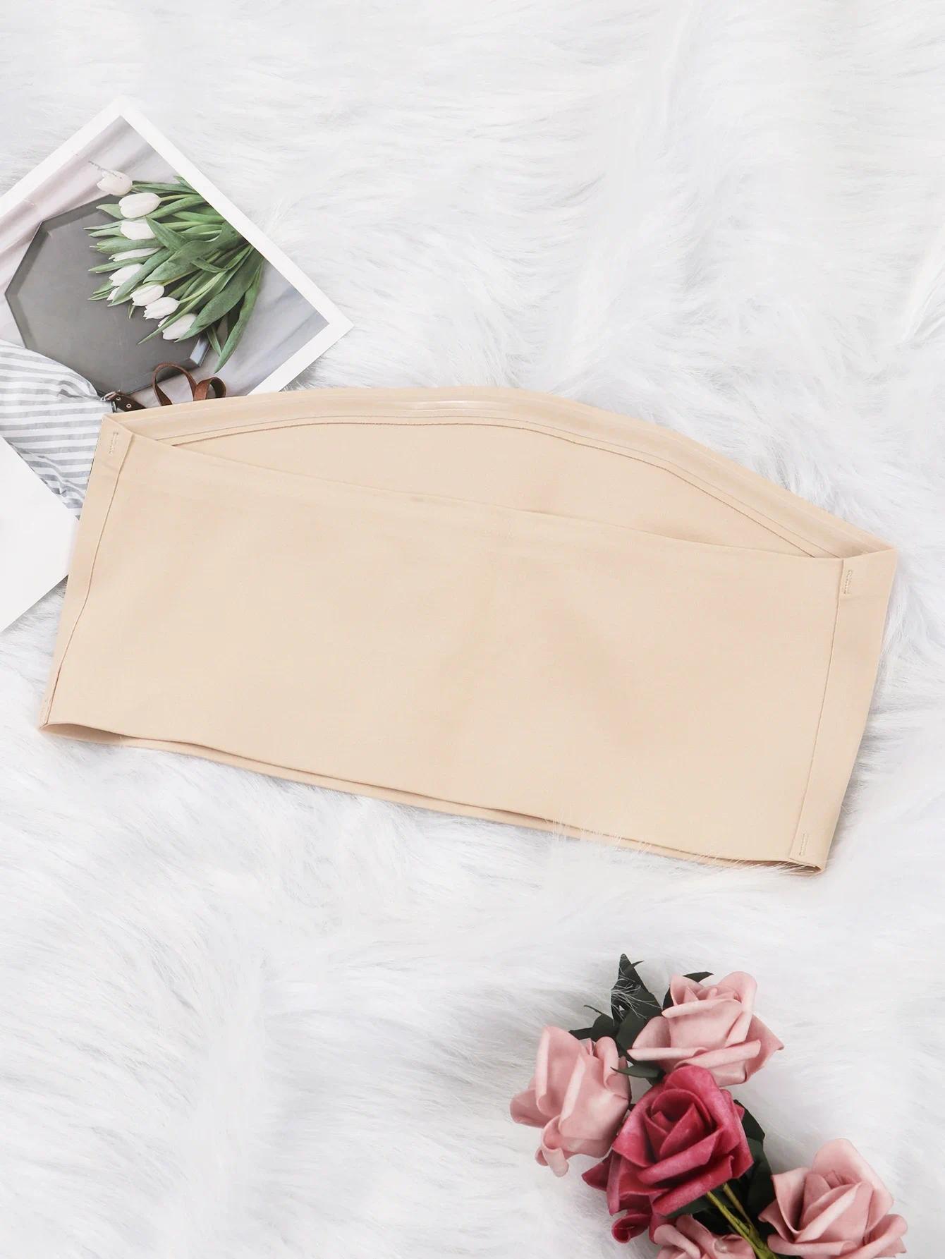 Women's Strapless Seamless Front Button Bra For Daily Wear And Layering, Wireless No Padding Underwear With Smooth Fit, Easy On Off Support