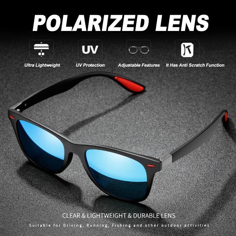Men's Polarized Driving Sunglasses - Sun Protective, Stylish, Tinted Lens, Plastic PC Frame, Anti-Glare for Safe Day & Night Driving, Outdoor Sports Eyewear, Sun Protective Sunglasses, Tinted Lens Sunglasses summervibes,summerwins