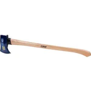 8 lb Wood Splitting Maul with 36-Inch Hickory Handle - Forged Head to 50–55 HRC, Log Splitter, Model#62444