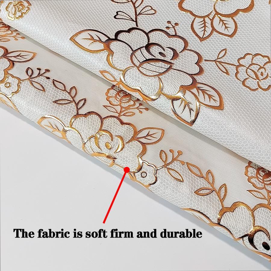 Floral Pattern Tablecloth, 1 Count Rectangular Table Mat, Waterproof & Oil-proof Tablecloth, Decorative Tablecloth for Home Kitchen Dining Room, Portable Tablecloth, Picnic Table Cover