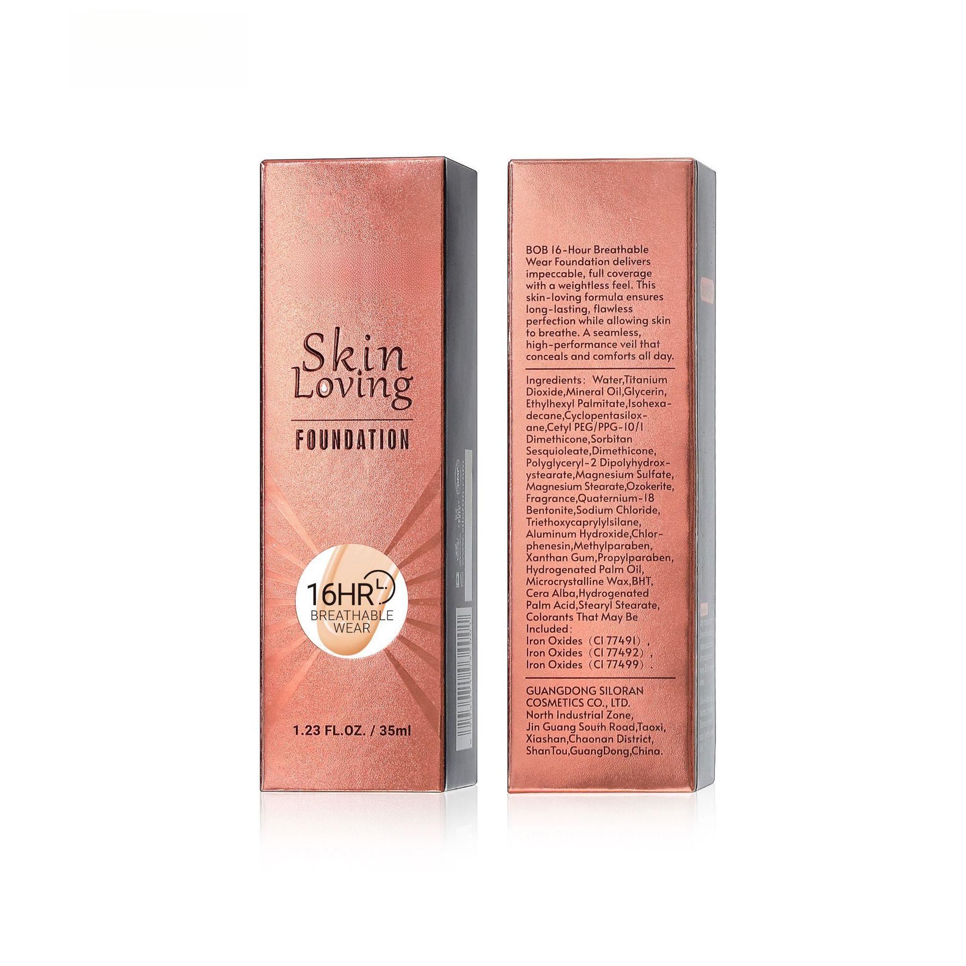 Long-lasting makeup foundation that doesn't come off, provides lasting coverage, ideal for oily skin, clear and natural moisturizing foundation