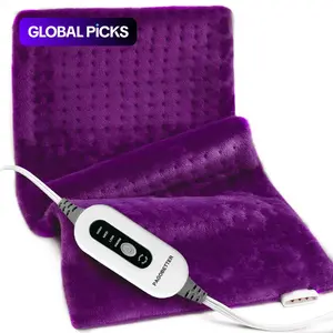 Electric Heating Pads for Back, Neck,Shoulder, Arms, Abdomen, 130W Fast Heating to 144°F, 4 Heat Settings, Auto-Off, Lightweight Skin Fabric, Moist/Dry Option, Washable, Heated Pad for Knee, Leg, Father's Day & Birthday Gifts, Multifunctional Heating Pad