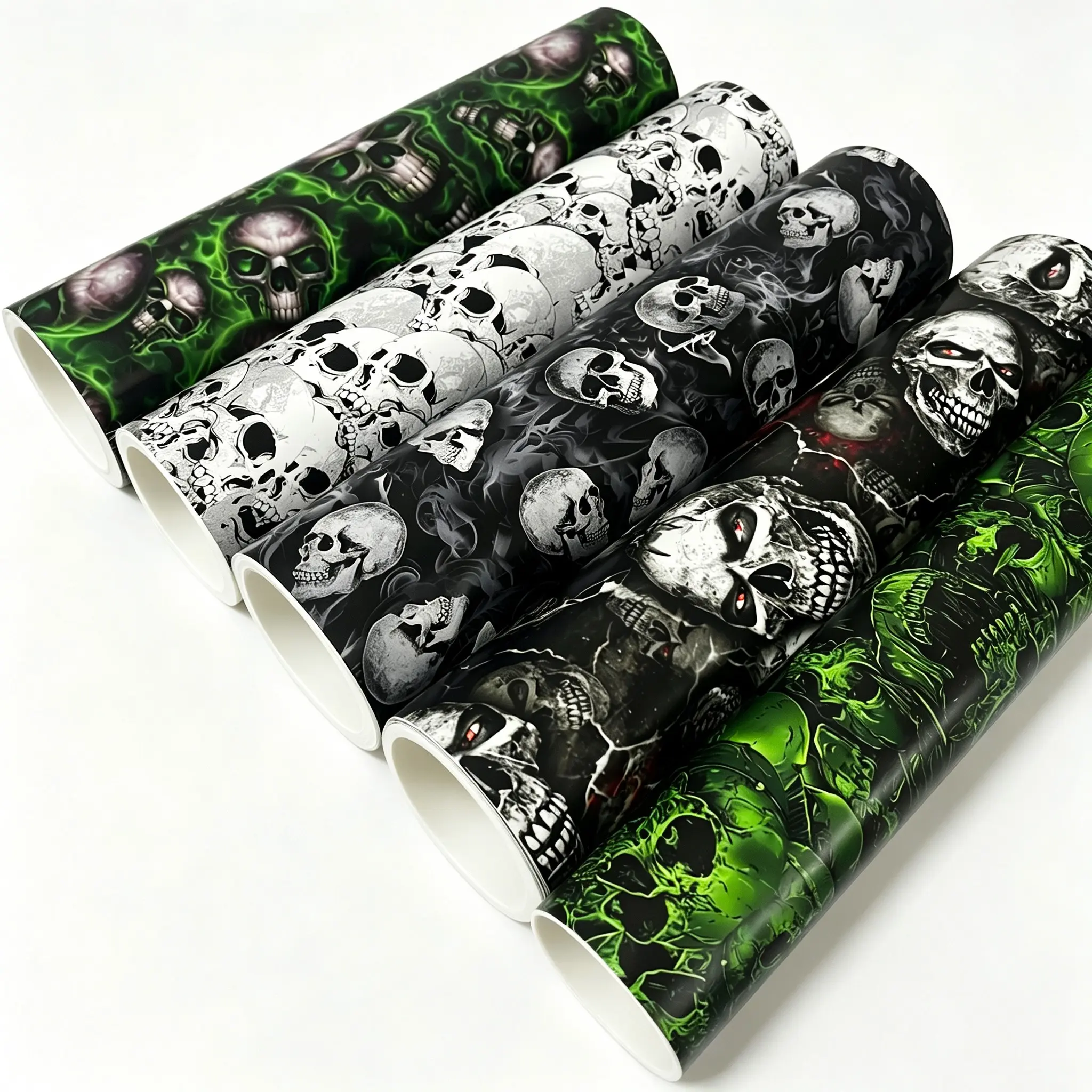 Skull Sticker Bomb Graffiti PVC Vinyl Wrap Film With Air Release Self Adhesive Waterproof DIY Car Motorcycle Bicycle Furniture Decoration Sticker Decal Premium Skull Stickers Graphic Decal Automotive Decals Automobile Decals