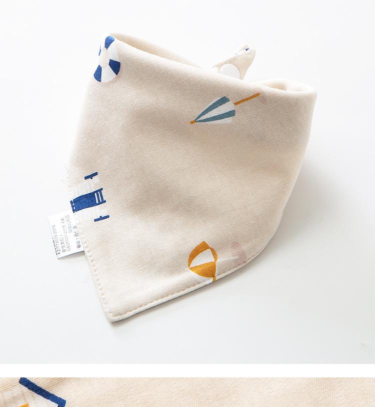 Absorbent Double Layer Baby Bibs, Easy Snap Closure for Infants & Toddlers