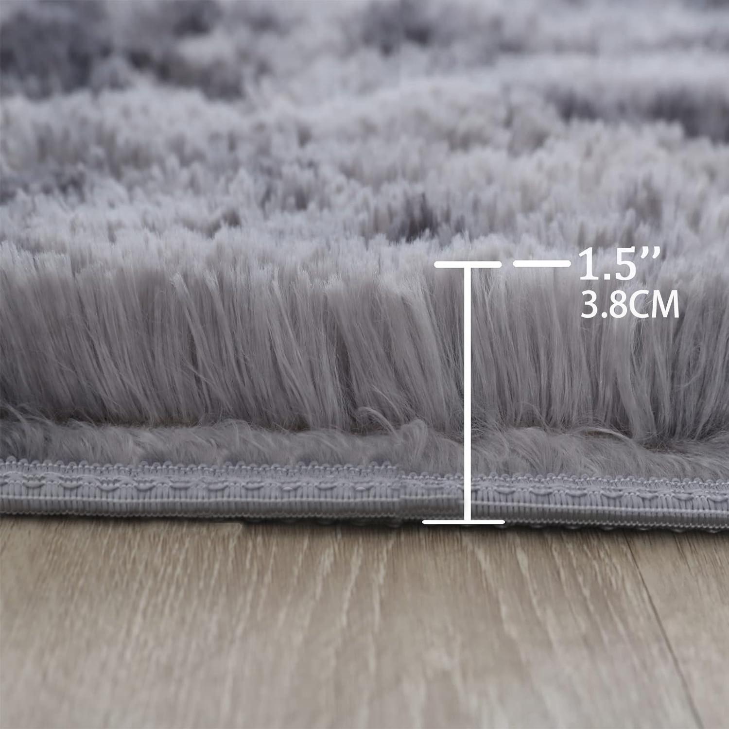 Plush Floor Mat, Decorative Area Rug, Modern Floor Carpet for Living Room, Bedroom & Home Decor, Soft-Thick Rugs, Fluffy Rugs for Room Decor, Modern Shaggy Rug #GLOBAL PICKS