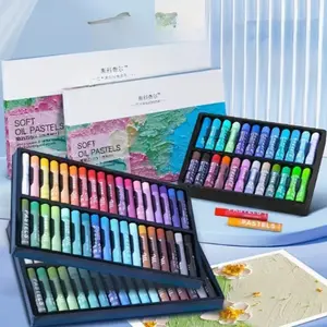 24/36 color oil crayons, safe, non-toxic, durable, suitable for students, children, artists. Plastic boxes for oil crayons, pen sets, Coloring materials set, suitable for painting, coloring, art activities