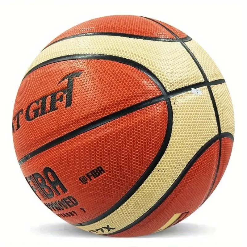 No. 7 Professional Basketball, Adult Indoor and Outdoor Game Ball, Durable PU Material - Suitable for Valentine's Day, Thanksgiving, Christmas, Halloween, New Year and Other Holidays - Single Package