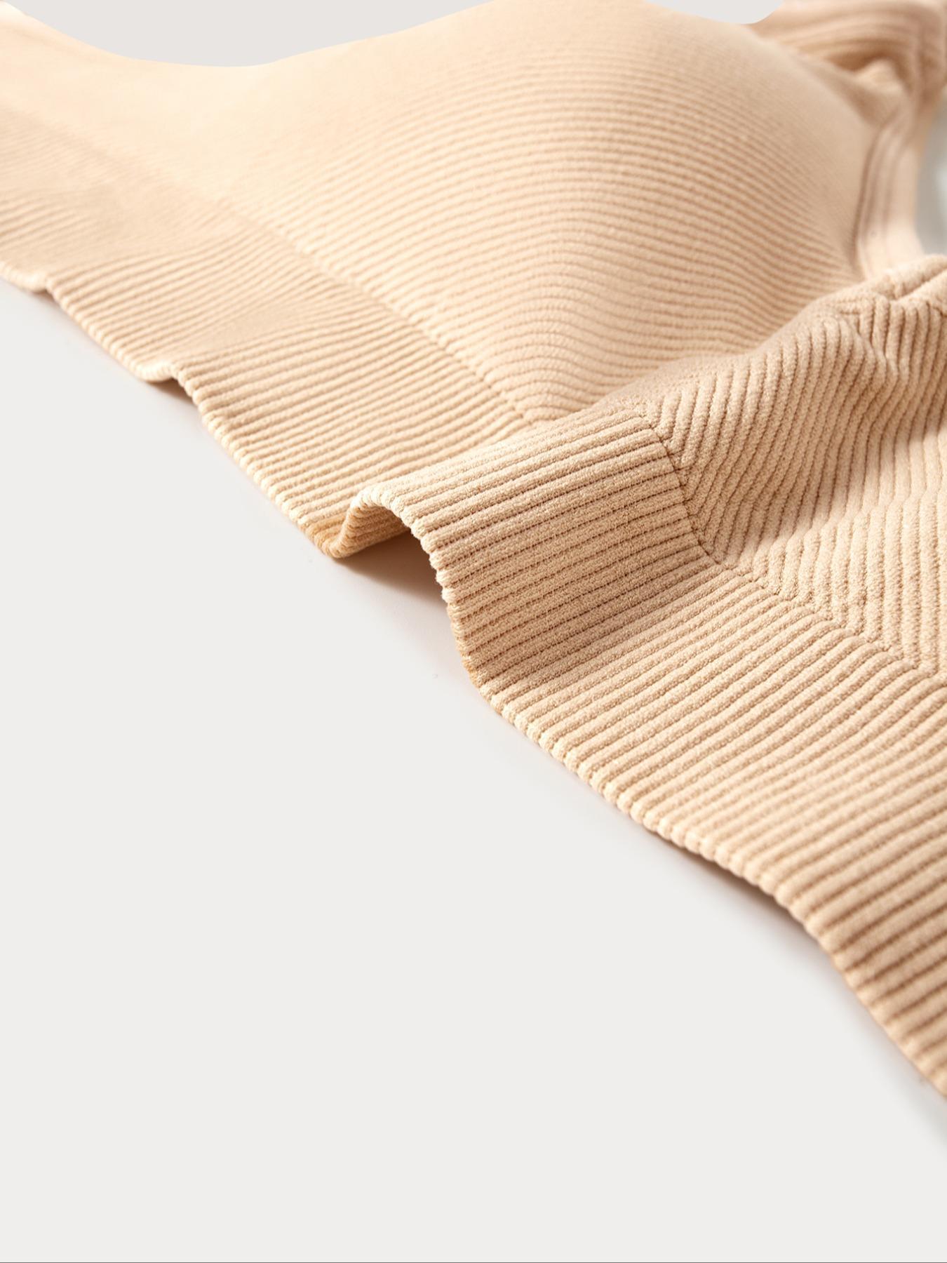 Maternity Solid Color Nursing Bra, Seamless Maternity Bra, Comfortable Breathable Removable Chest Pad Nursing Bra, Maternity Underwear for Pregnancy & Postpartum