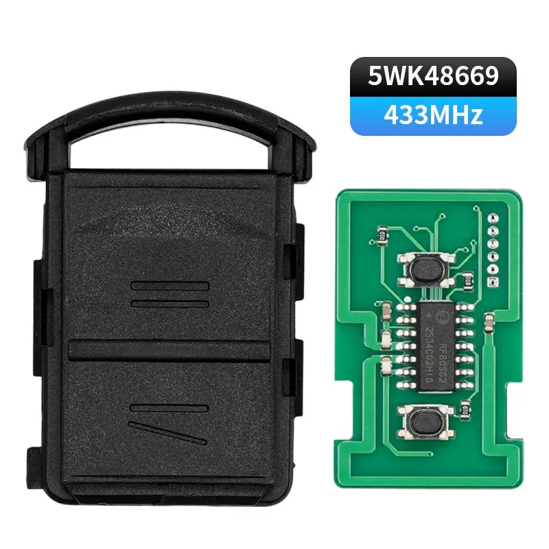Remote Key Fob for Opel Vauxhall Corsa C Meriva Combo Agila Tigra 2 Button 433MHz FCCID: 5WK48669