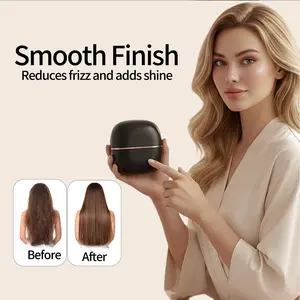 1 pc Mini Cordless Hair Straightener Comb - Rechargeable USB- Portable Pocket-Sized Hot Comb with Comb Tip for Bangs, -the- Smoothing, Fast Styling for Straight Hair, Travel-Friendly Hair