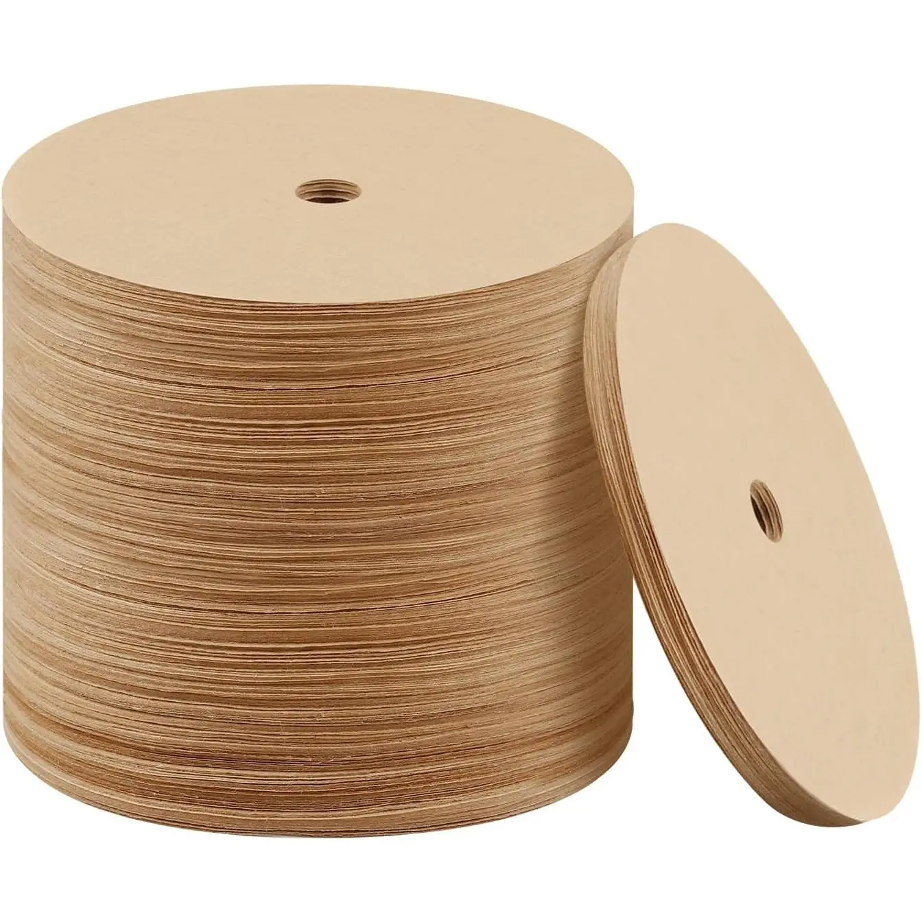 300 count Percolator Coffee Filter, 3.75in Unbleached Disposable Coffee Filter |   Pulp,  Resistant, Fits 3.75in Percolator Coffee Pot and Flat Baskets,  Office Camping Use