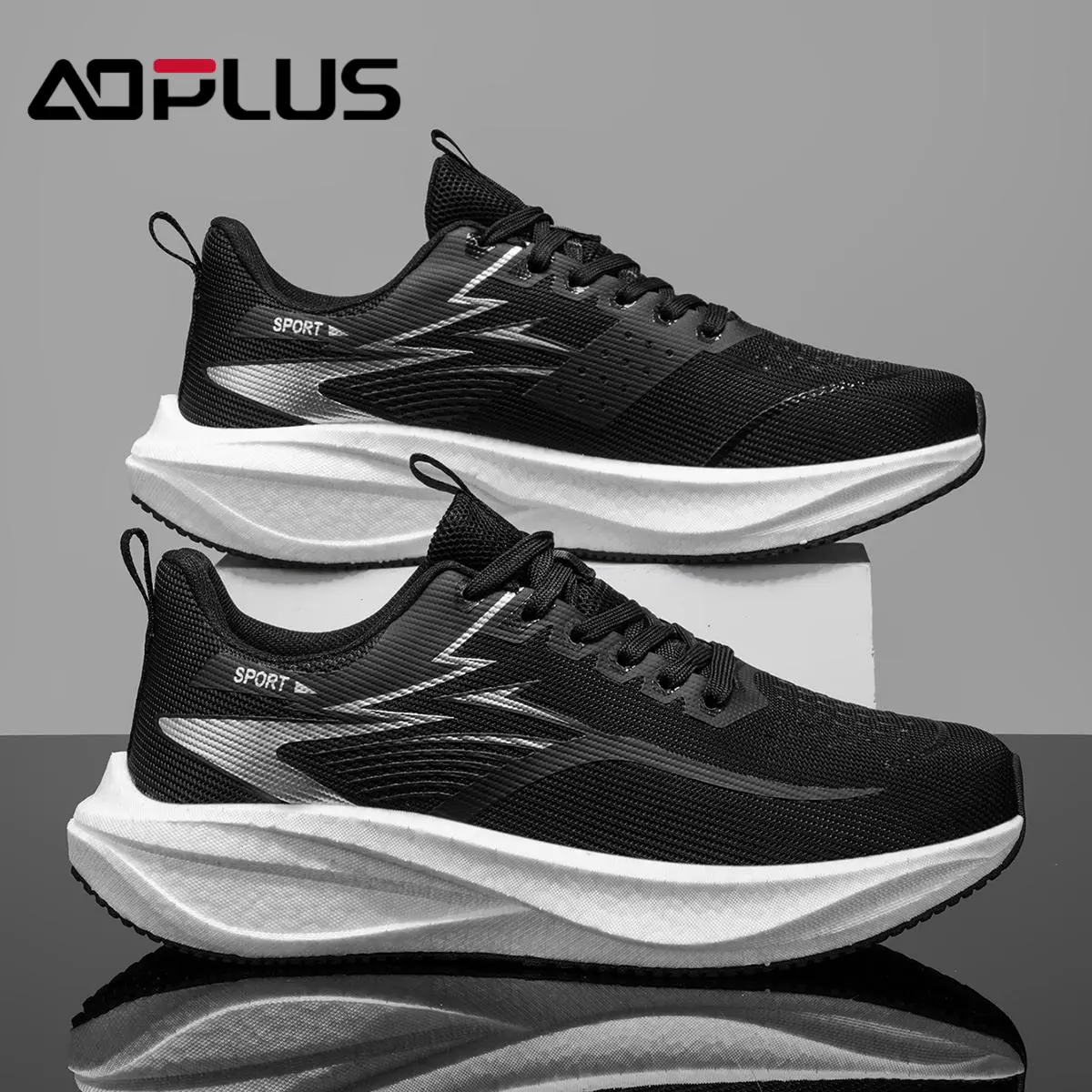 AOPLUS All-Day Comfort Breathable Sneakers Lightweight Fly-Knit Mesh Shoes for Walking Hiking and Travel Essentials