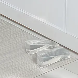 1pcs punching-free adjustable door stop; Movable, windproof and anti-collision; Prevent hand injury