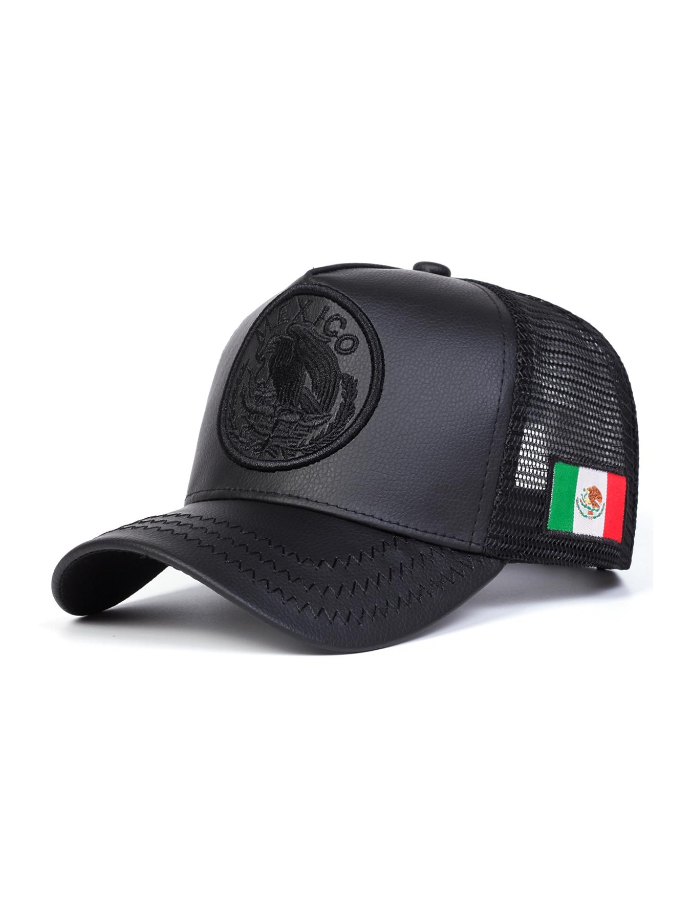 Mexico Flag Baseball Cap, Unisex Adjustable Sun Protection Hat, Casual Outdoor Sports Cap for Daily Wear, Snapback Baseball Cap