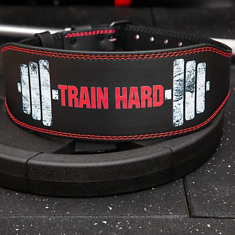 Professional Fitness Hard Pulling Belt With Printed train hard - Men's And Women's Squat Weightlifting Fitness Equipment Training, Lying Push Weightlifting Support Protection