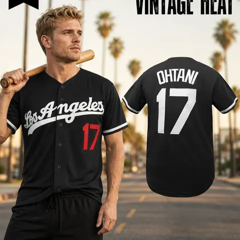Men's Los Angeles #17 Four Colors Baseball Jersey, Casual Sporty Short Sleeve T-Shirt for Daily Wear, Sportswear for Men Women, Unisex Jersey #GLOBAL PICKS