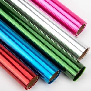 5 Colors Transparent Colored Cellophane Wrap, Cellophane Paper Roll for Gift Baskets, Treats Wrapping, DIY Arts Crafts Project Decoration(17” x 10ft x 5Rolls) (Multicolor-01)