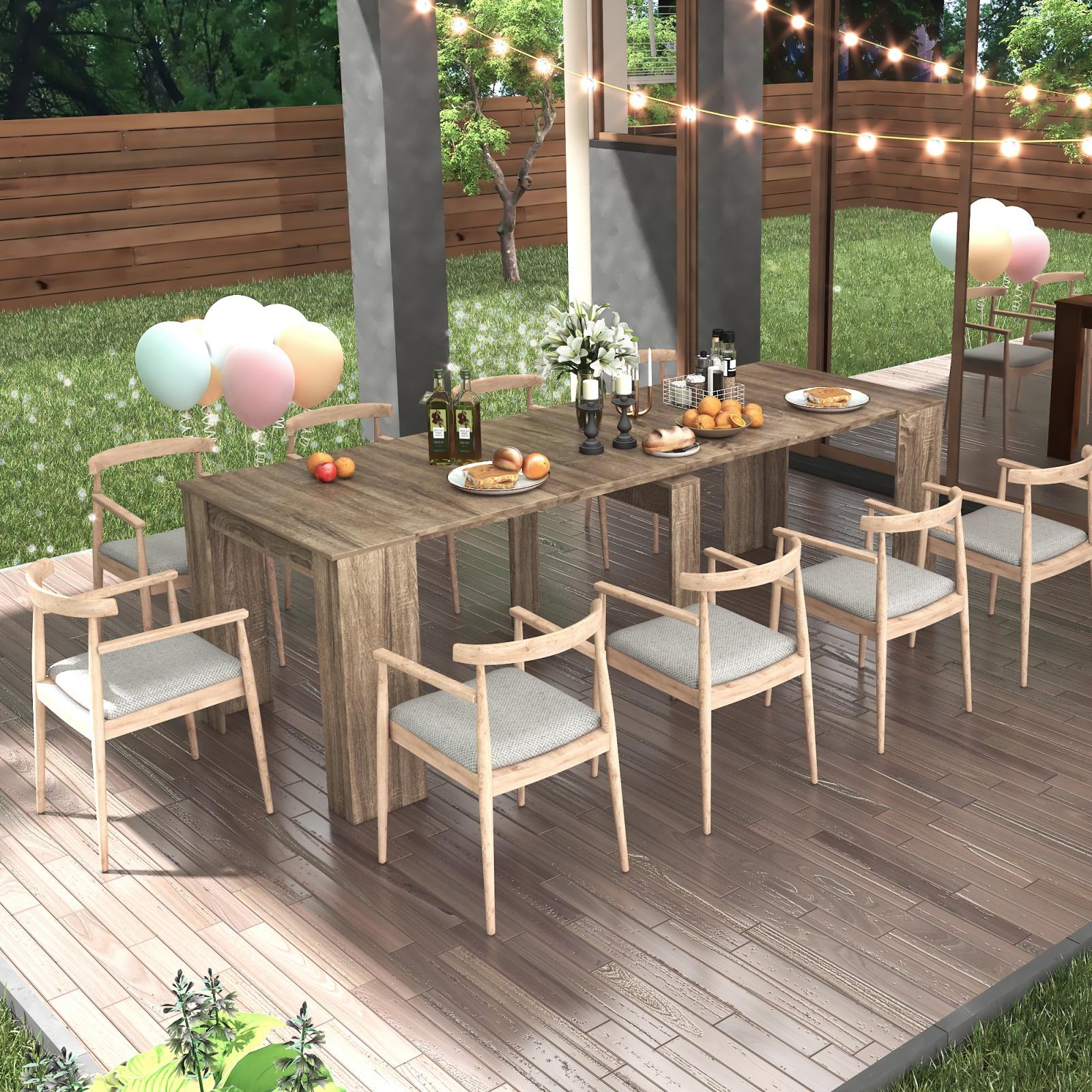 Multifunctional Extendable Console Table,118.11*35.43*30.71 Design Reasonable Artistic Practical Multifunctional Extendable Console Table,118.11*35.43*30.71 Design Reasonable Artistic Practical