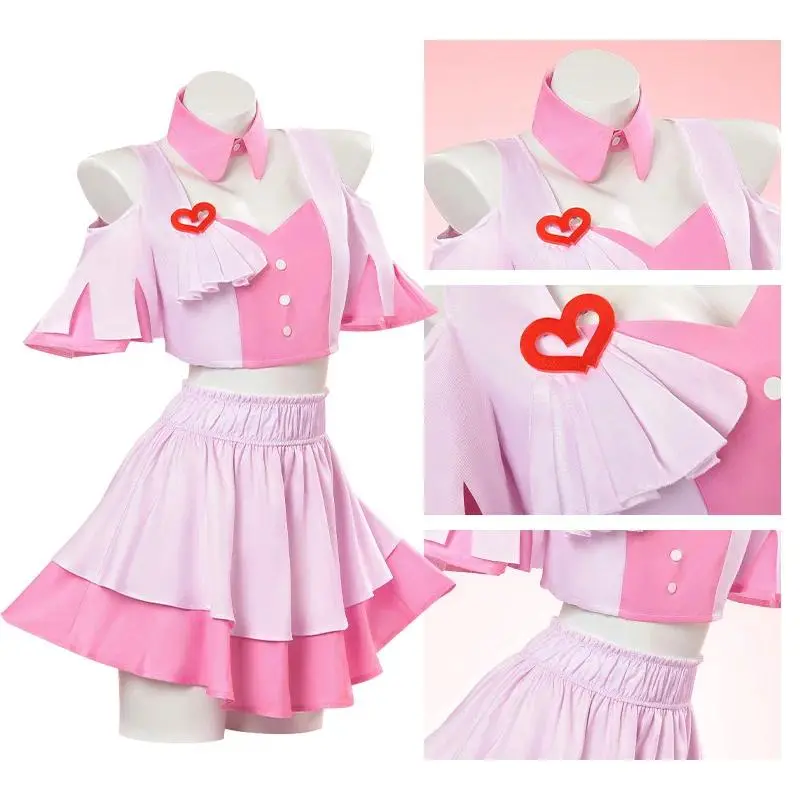 Game Umamusume: Pretty Derby Still in Love Cosplay Costume 4.5 Anniversary Pink Dress Team Jersey Wig Woman Cute Halloween Suit