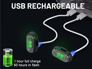 Wireless Led Lights with Remote Control USB Rechargeable Waterproof Emergency Lights Rock Light Light for Car Motorcycle Aircraft Scooter Truck Drone Vehicle