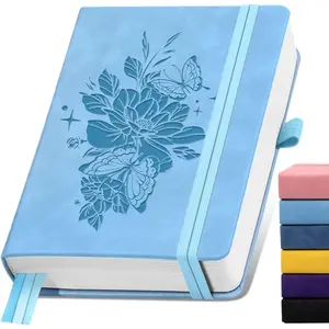 A5 Leather Journal with 365 Pages, 100GSM Thick Paper, Hardcover, Daily Notebook for Writing, Travel, School, Note Taking, College Ruled