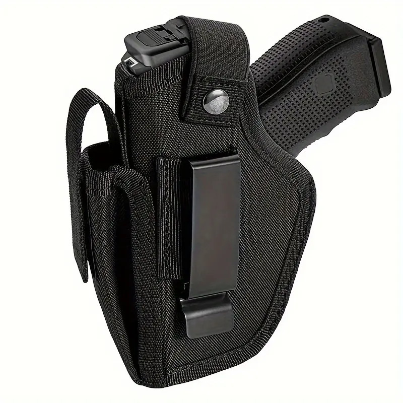 Universal Concealed 9mm Pistol Holster - IWB/OWB, with magazine pouch, unisex - safe and comfortable, suitable for G-series 43 26 19 P365, Springfield, Bodyguard 380 and most other handguns